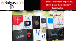 Desktop Screenshot of e-bolsas.com